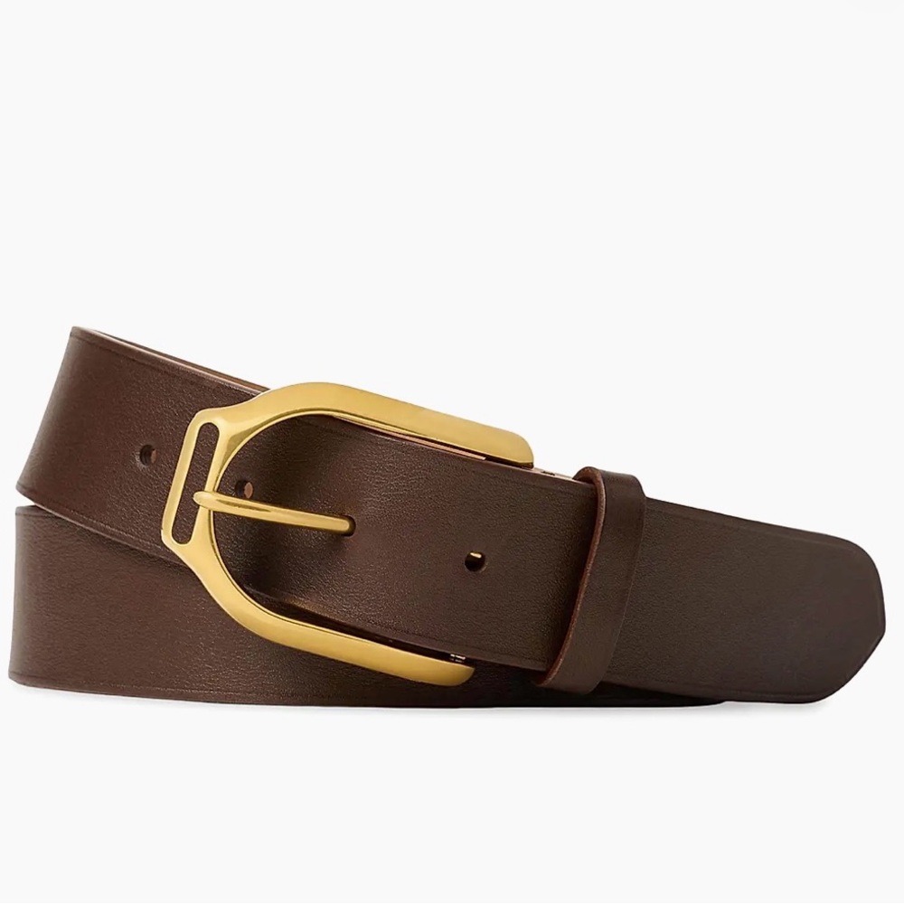 Ralph Lauren Purple Label Welington Calfskin Leather Belt - Brand New